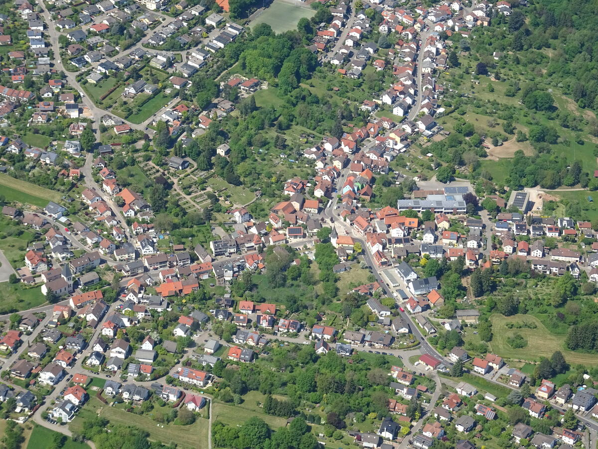 Gaiberger Ortsmitte, Blickrichtung Süd nach Nord